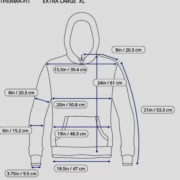 Nike Boy's Therma-Fit Swoosh Pullover Hoodie XL Red Nylon Fleece Inside Casual - Picture 9 of 10